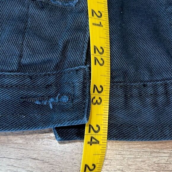 Americana Blues Womens Button Front Denim Jean‎ Trucker Jacket Black Size XL - Picture 7 of 7